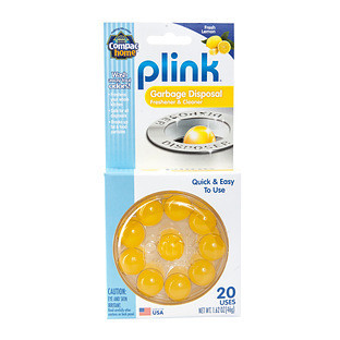 Plink® Garbage Disposal Cleaner Lemon Pkg/20 | The Container Store