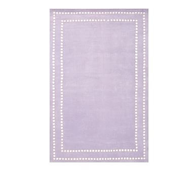 Pearl Dot Border Rug | Pottery Barn Kids