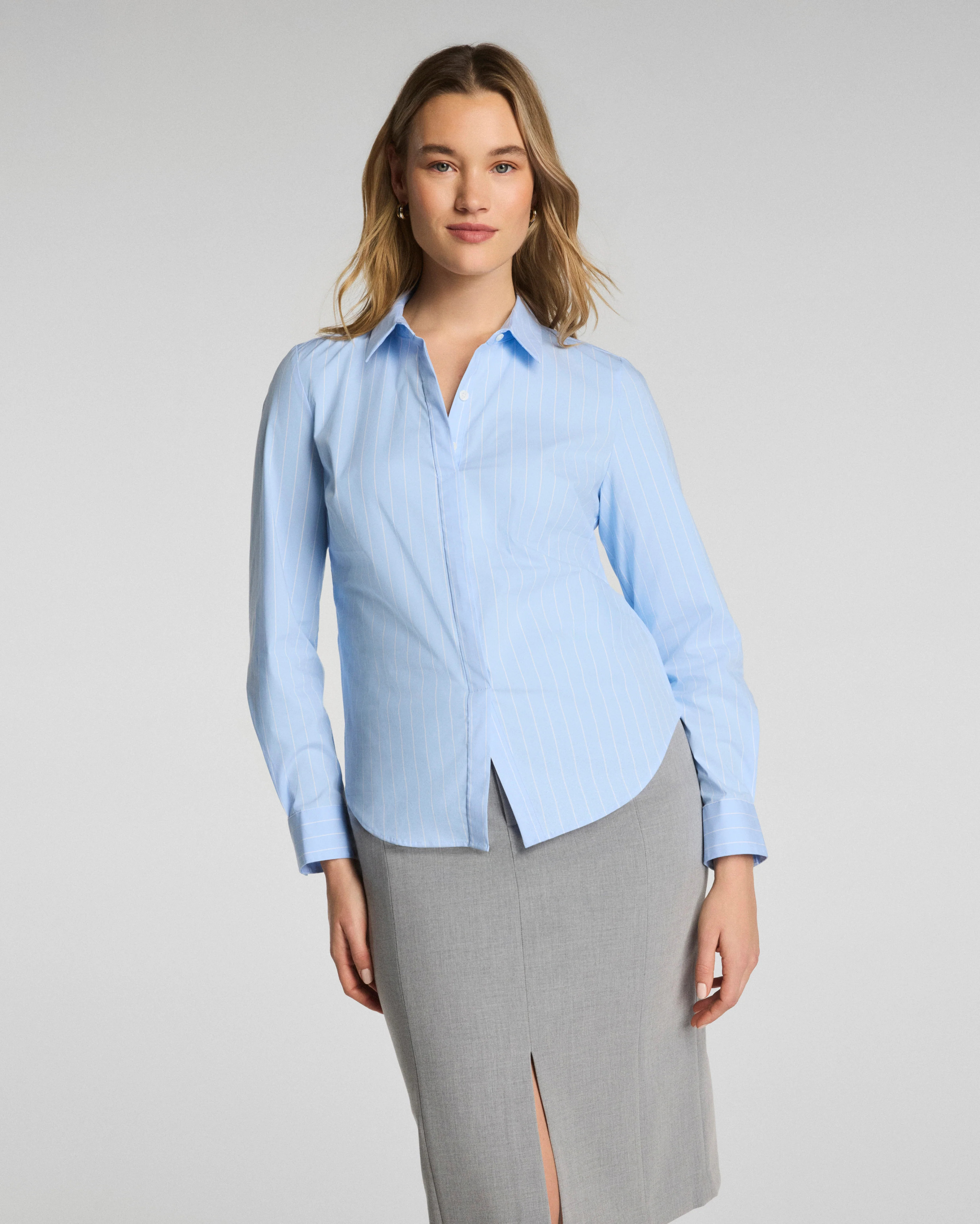 SPANX® Poplin No-Gape Tailored Button Down | Spanx