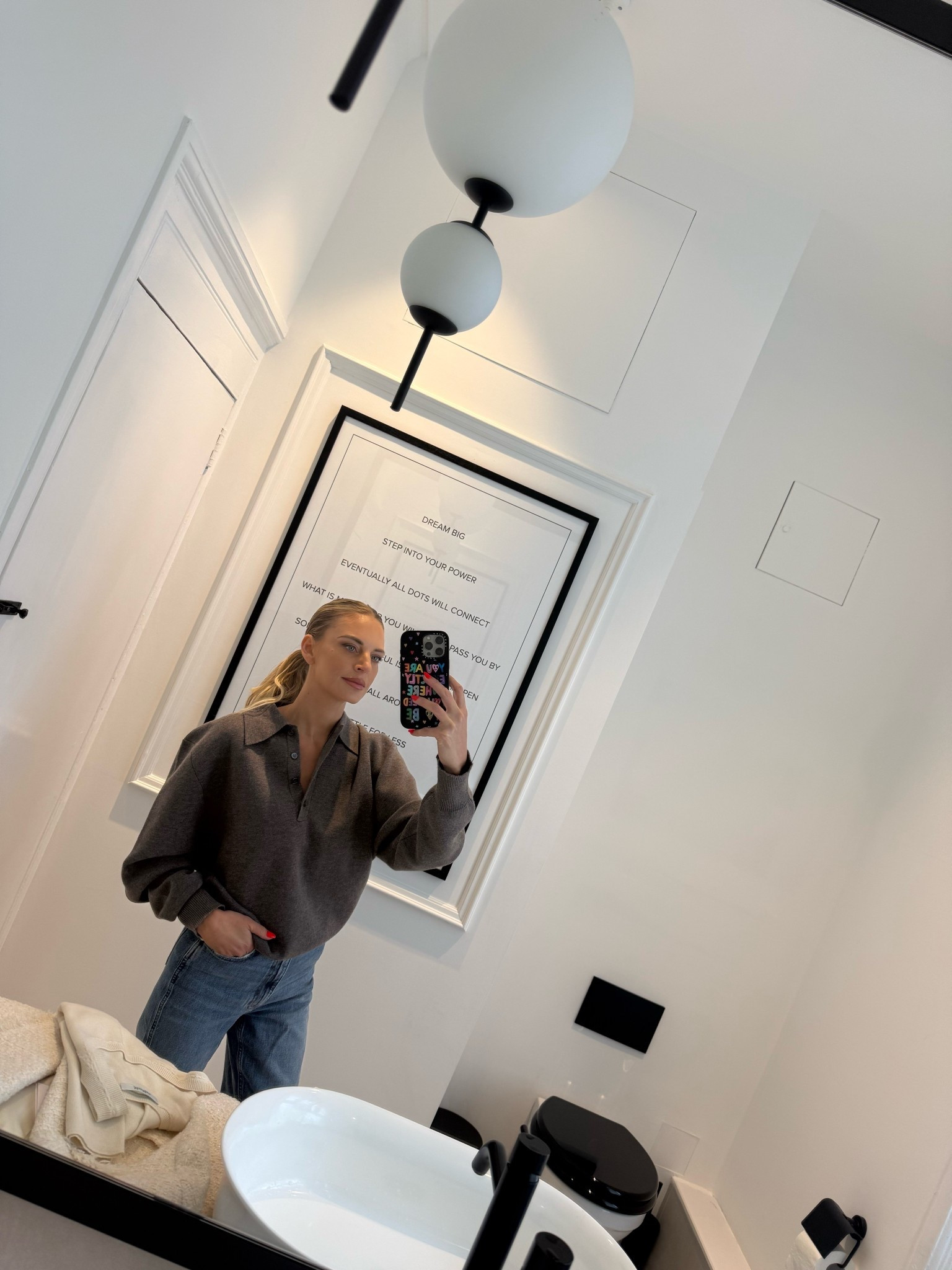 Rohe knit Anine Bing Kate jeans 