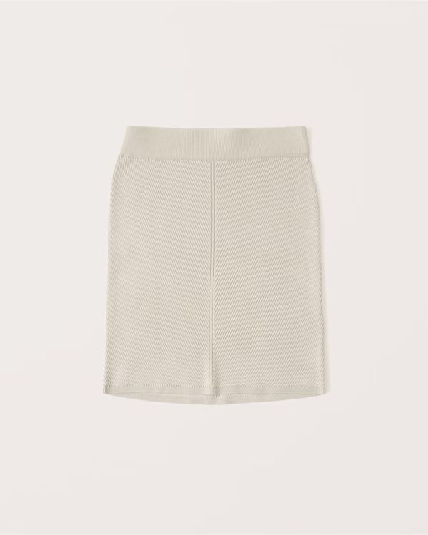 Ribbed Sweater Mini Skirt | Abercrombie & Fitch (US)