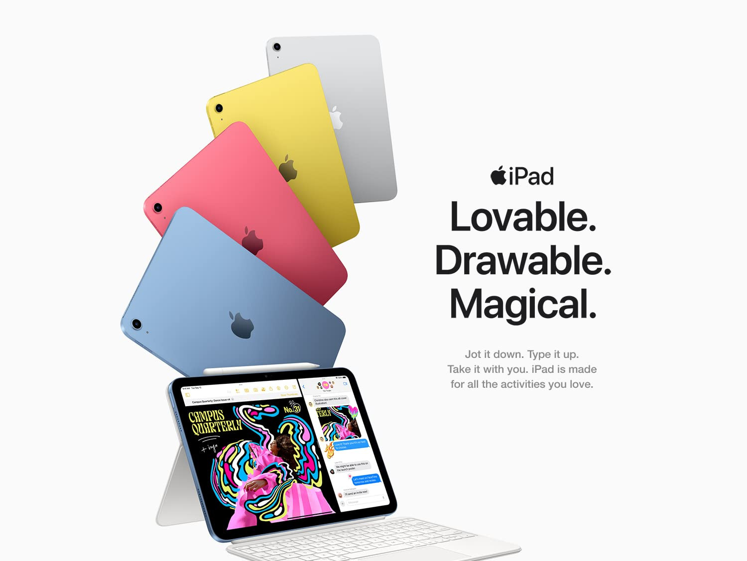 Apple iPad (10th Generation): with A14 Bionic chip, 10.9-inch Liquid Retina Display, 64GB, Wi-Fi ... | Amazon (US)