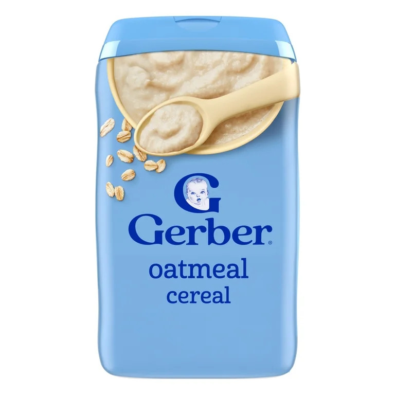Gerber Stage 1 Baby Food, Baby Oatmeal Cereal, 8g Whole Grains, Infant Cereal 1 lb. | Walmart (US)
