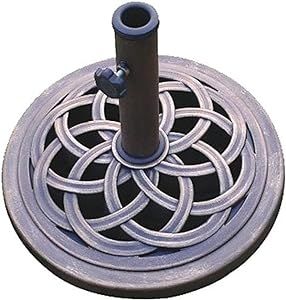 UBP18181-BR 18-Inch Cast Stone Umbrella Base, Made from Rust Free Composite Materials, Bronze Pow... | Amazon (US)