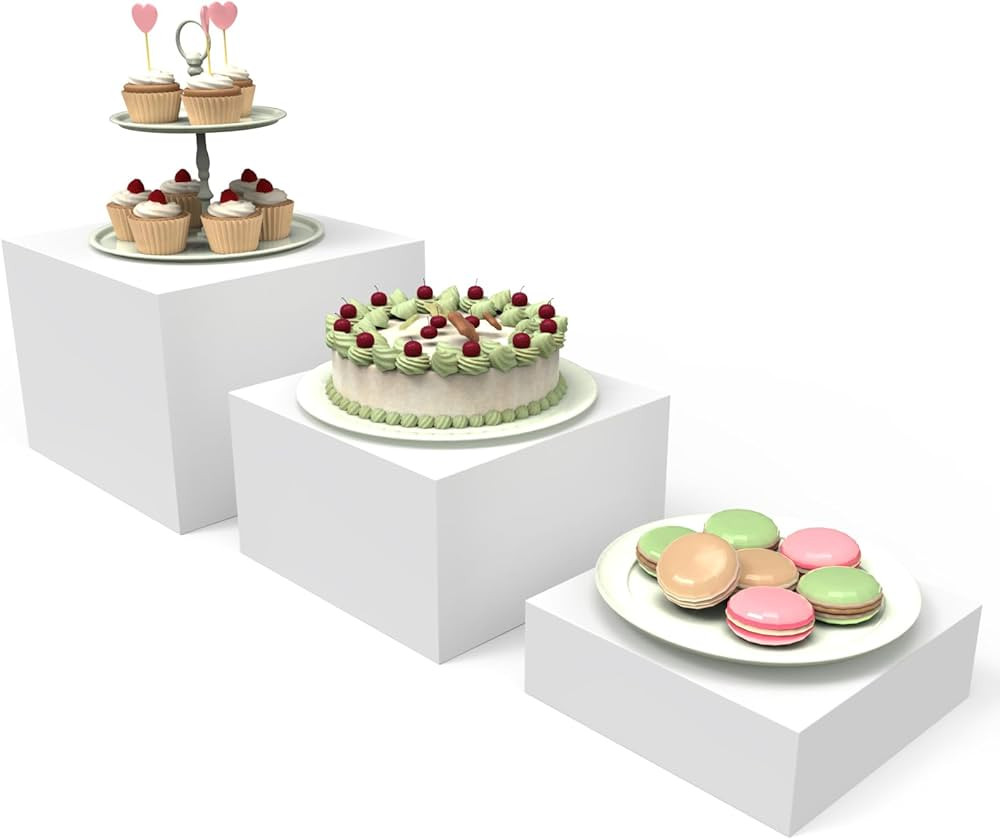 Buffet Risers, Food Risers for Buffet Table, Display Stand Shelf for Catering Dessert Collectible... | Amazon (US)