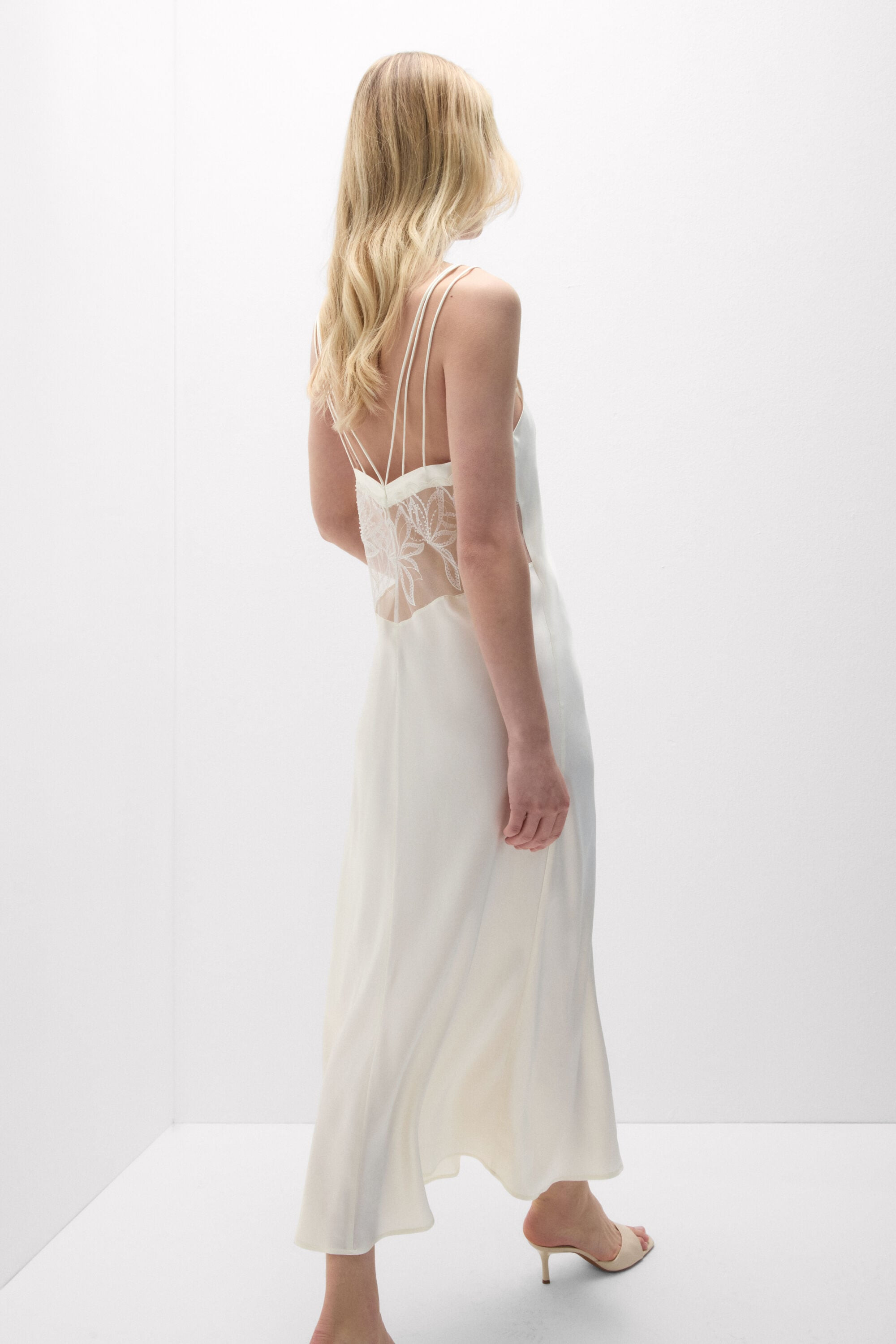 My Forever Love Long Silk and Lace Nightgown - Intimissimi | Intimissimi (US)