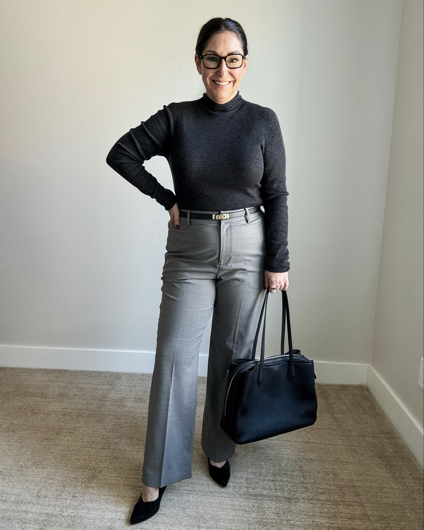 Kits Glasses Winter Workwear Outfit | Sweater tts, L (it's thin) // Pants tts, 12R
#businesscasual #midsizeworkwear 

 

#LTKSeasonal #LTKMidsize #LTKWorkwear