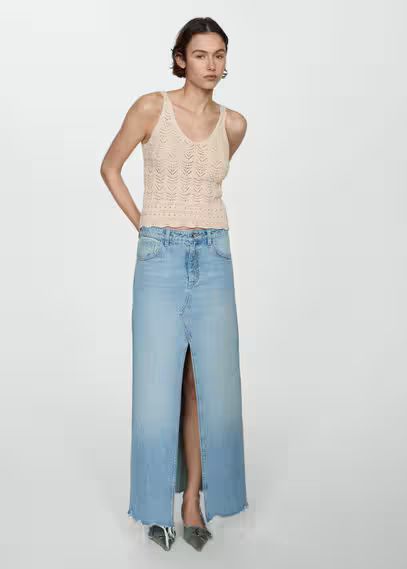 100% linen wideleg pants -  Women | Mango USA | MANGO (US)