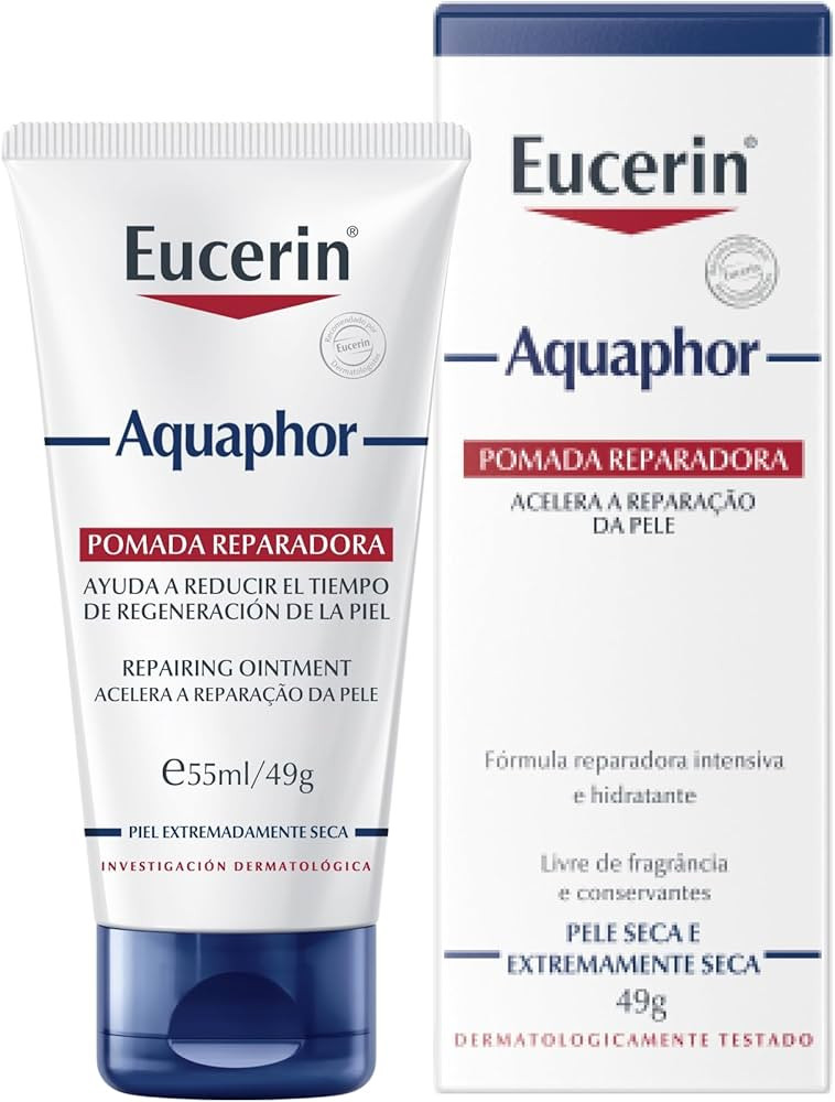Pomada Reparadora Eucerin Aquaphor Peles Secas E Sensibilizadas Com 49G | Amazon (BR)