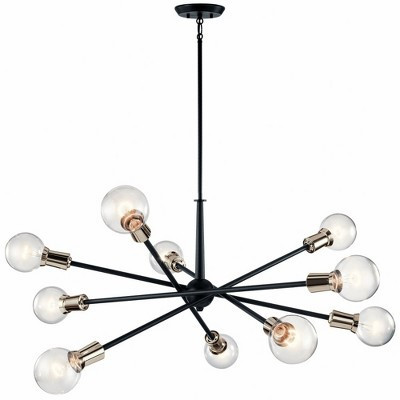 Kichler Lighting Armstrong 10 - Light Chandelier in Black | Target
