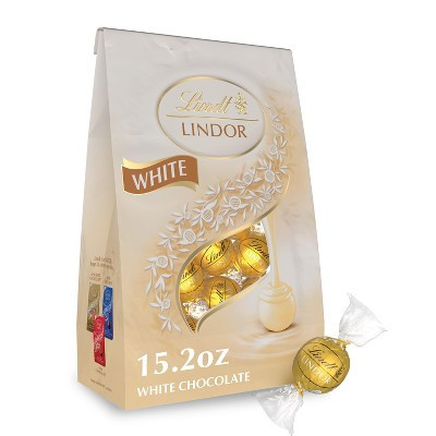 Lindt Lindor White Chocolate Candy Truffles - 15.2 oz | Target