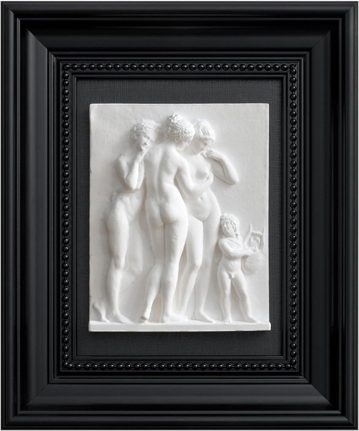 FOLKOR LIFE Black and White Framed Wall Sculpture Modern Classic Art Decor | Amazon (US)