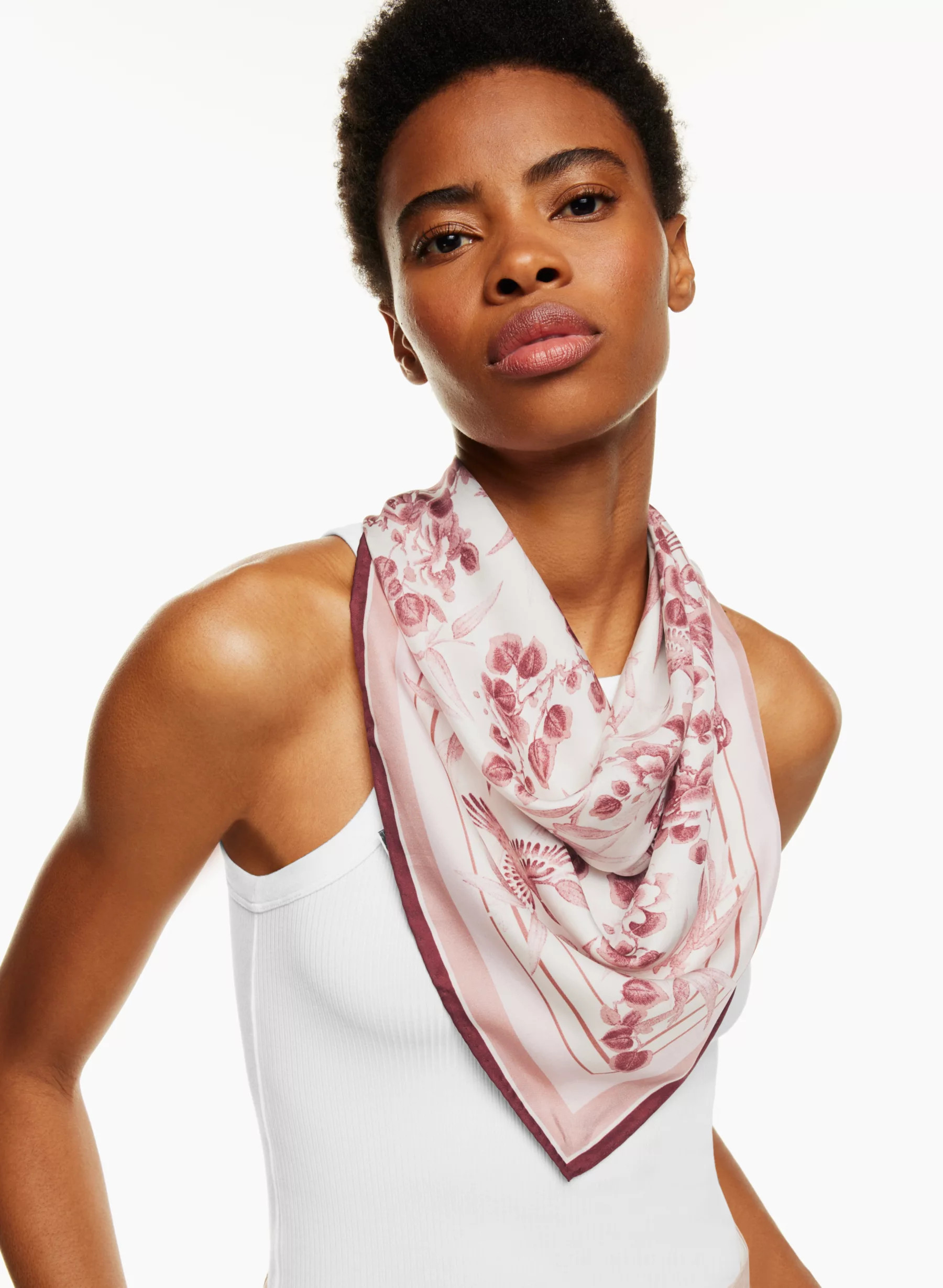 ELITE SILK LARGE SCARF | Aritzia