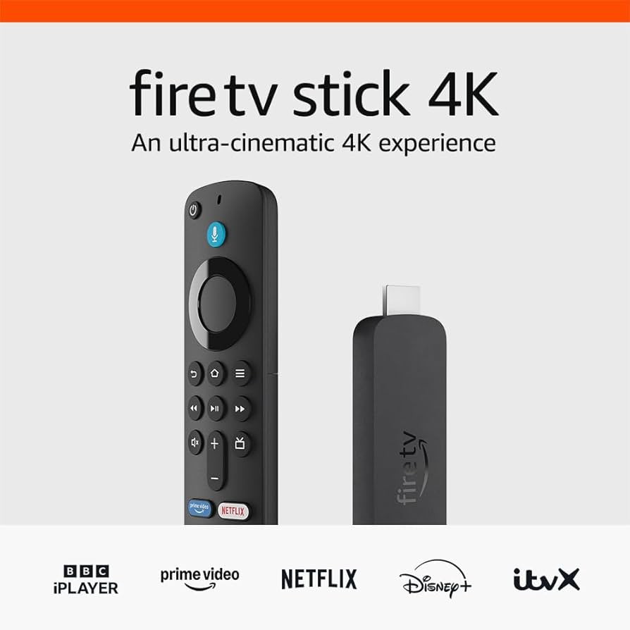 Amazon Fire TV Stick 4K, supports Wi-Fi 6, Dolby Vision/Atmos, HDR10+ | Amazon (UK)