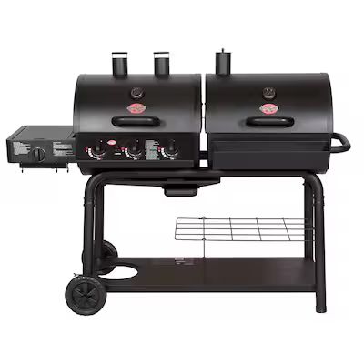 Char-Griller Duo Black Dual-function Combo Grill Lowes.com | Lowe's