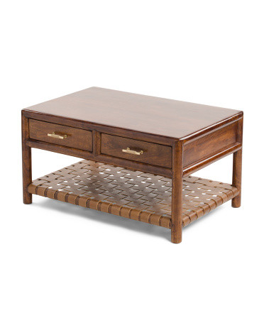 33in T Bar Solid Wood Coffee Table | Furniture & Lighting | Marshalls | Marshalls