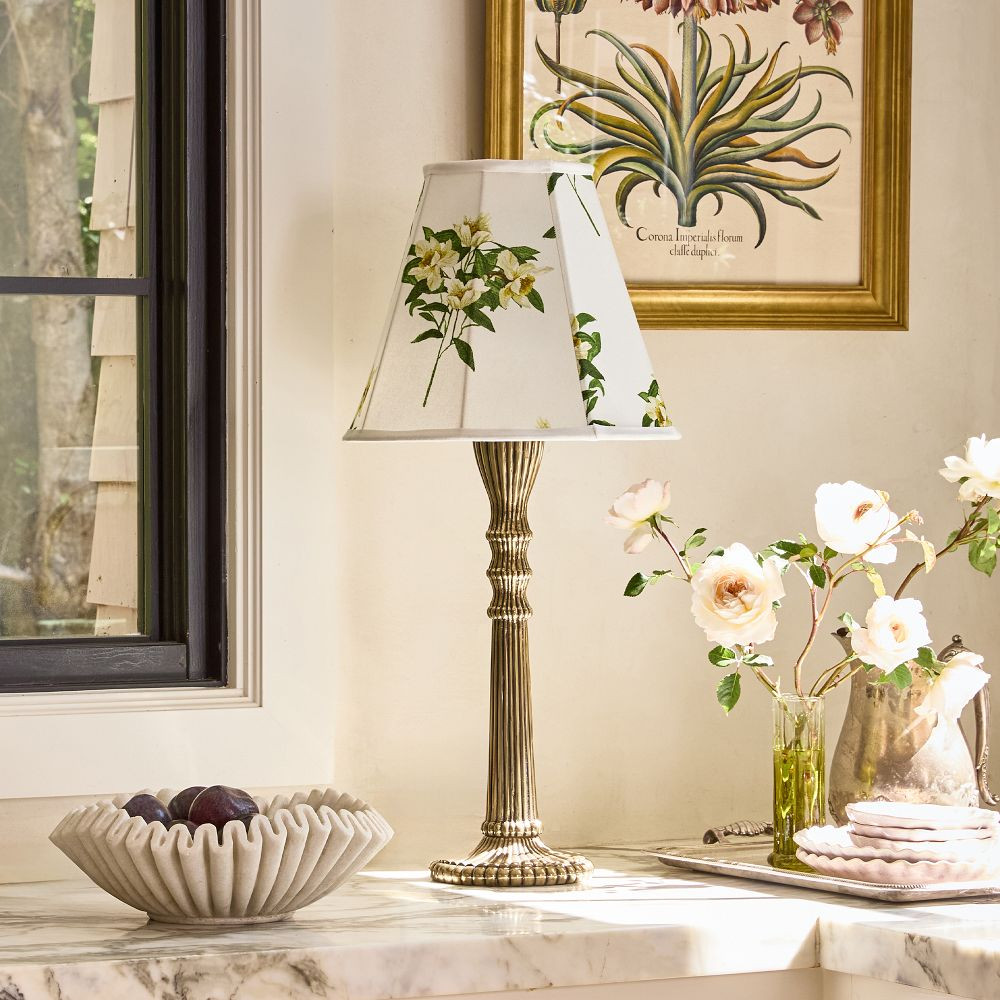 Narcissus Floral Taper Lamp Shade | GreenRow
