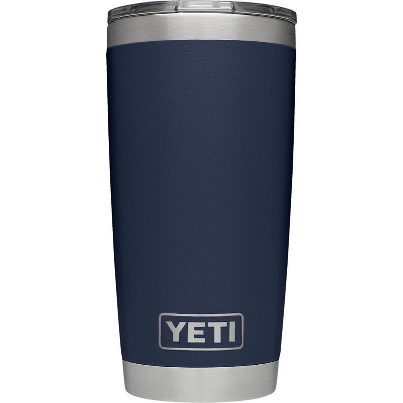 YETI DuraCoat Rambler 20 oz Tumbler Navy Blue - Thermos Cups And Koozies at Academy Sports | Academy Sports + Outdoor Affiliate