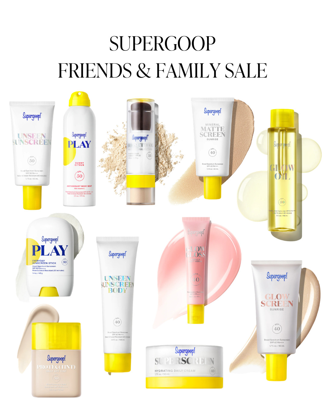 Supergoop Friends & Family Sale🧴☀️ 

 #LTKSaleAlert #LTKSwim #LTKTravel