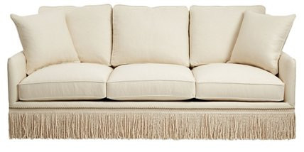 Portsmouth Sofa, Cream Linen | One Kings Lane