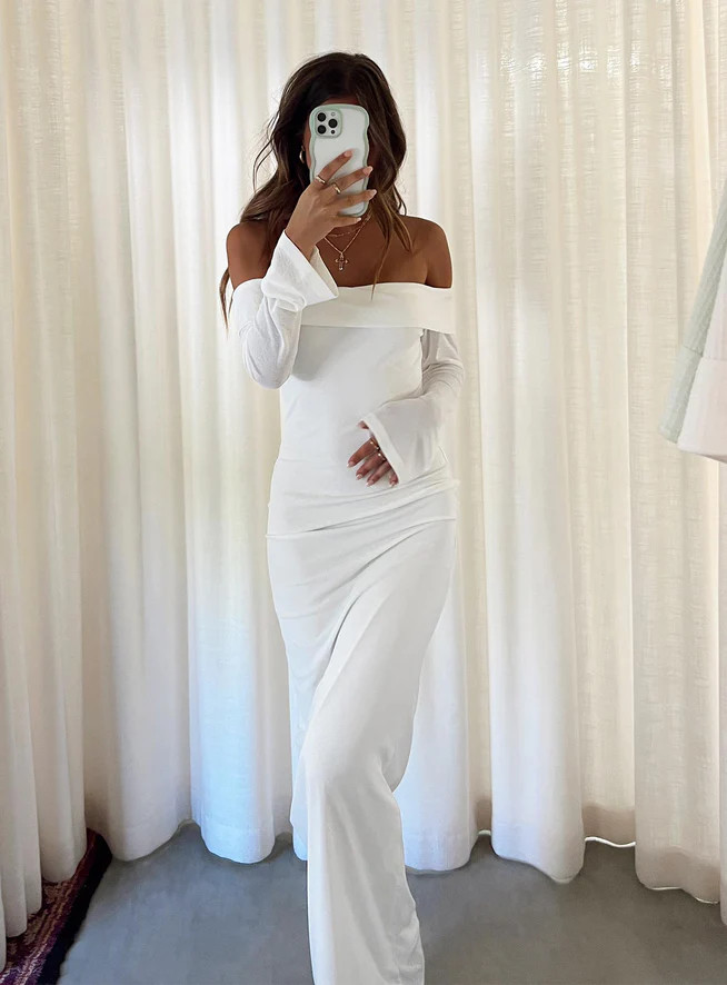 Maida Maxi Dress White | Princess Polly US