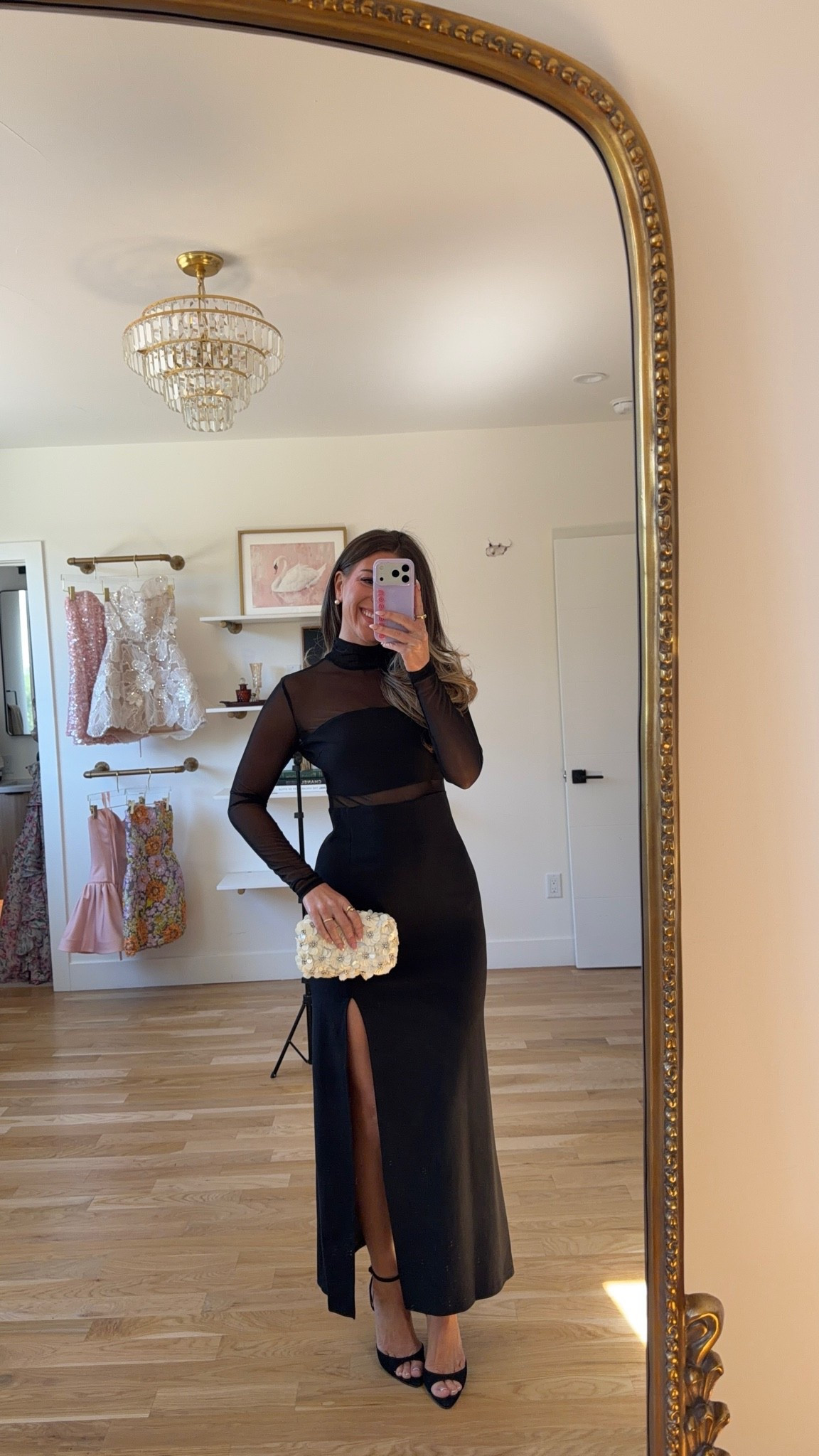 black mesh-panel gown with a high mock neck, long sleeves, and sheer cutouts amazon summer to fall formal event and wedding guest dress 💍

I’m 5’4” and wearing my usual small/2 

lulus code: emerson20 (first purchase) 

amazon fashion, amazon dresses, amazon finds, amazon outfit ideas, amazon summer outfits, affordable fashion finds, summer wedding guest dresses, wedding guest dresses, cocktail dresses, semi-formal dresses, black tie wedding guest dresses, destination wedding guest dresses, garden party dresses, wedding guest outfit ideas

#LTKWedding #LTKSeasonal #LTKgrwm