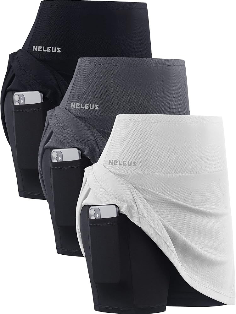 NELEUS Women's Lightweight Running Shorts Workout Athletic Short for Yoga with Pocket | Amazon (US)