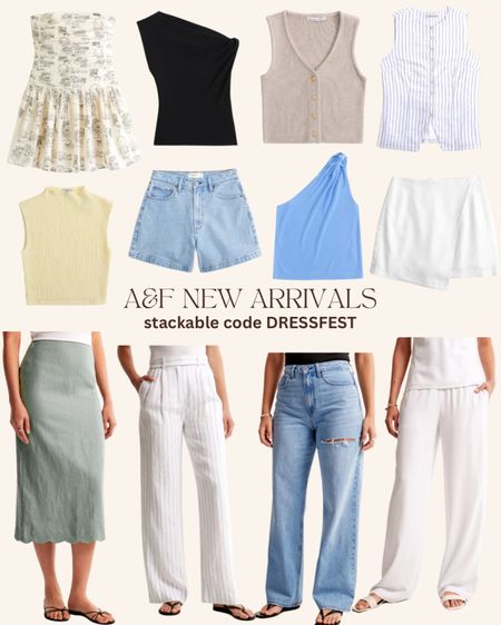 Cute new summer arrivals at Abercrombie!! Stackable code: DRESSFEST  