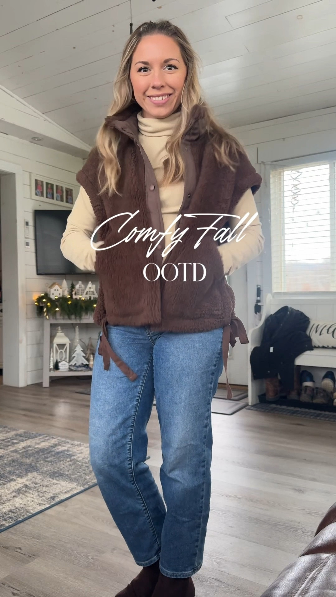 This oversize of as the staple in my closet, I got it last winter and find myself reaching forward all the time. I got these turtlenecks the other day, and they are the softest material ever, definitely feel much more luxury than they cost! 
Vest- small
Turtlenecks- sized up to a medium
Boots - TTS 
Jeans - Athleta but I thrifted them forever ago !
#ootd #momstyle #comfyfashion #fallfashion 

#LTKootd #LTKFindsUnder50 #LTKStyleTip