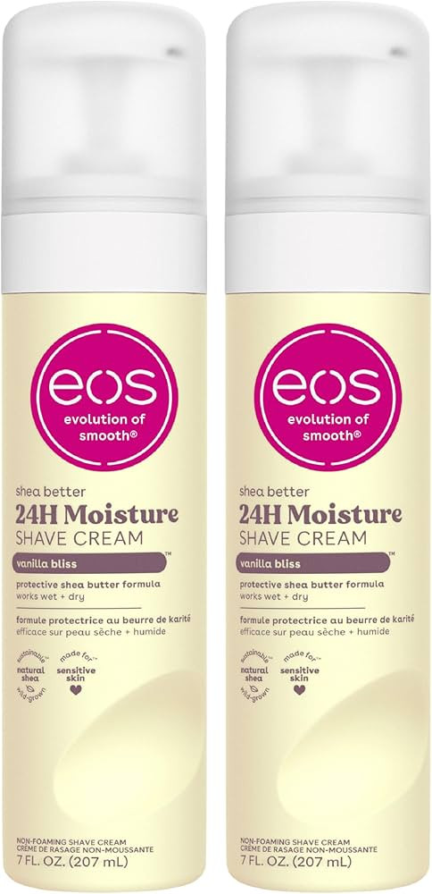 eos Shea Better Shave Cream- Vanilla Bliss, Shea Butter, Aloe Vera, Moisturizing, Shaving Cream f... | Amazon (US)