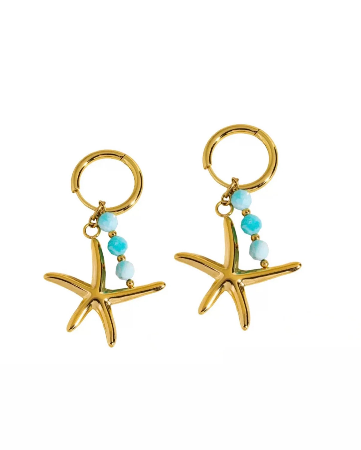 Starfish charm Huggies | Pierced by Ash Design