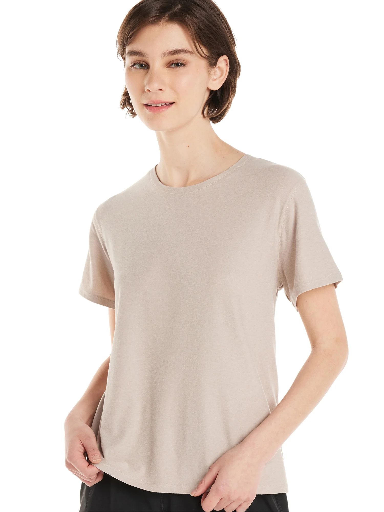 Athletic Works Women's ButterCore Tee with Short Sleeves, Sizes XS-XXXL | Walmart (US)