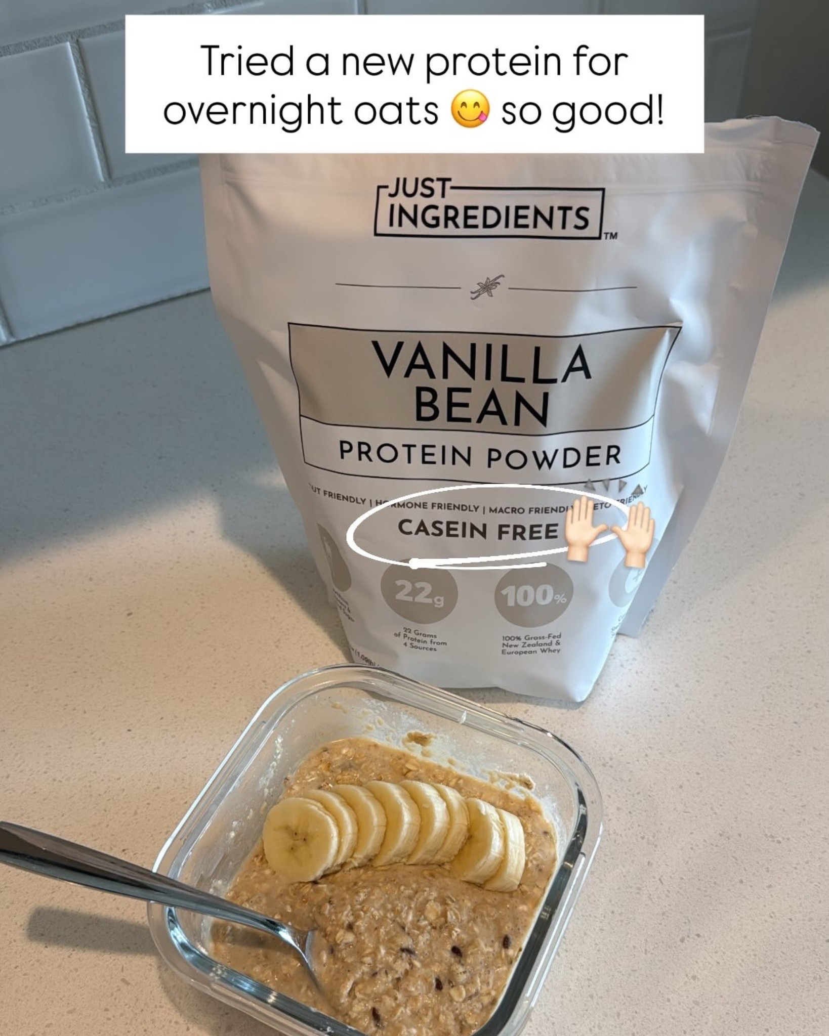 ⭐️⭐️⭐️⭐️⭐️ new protein powder!!

#LTKActive #LTKfoodie