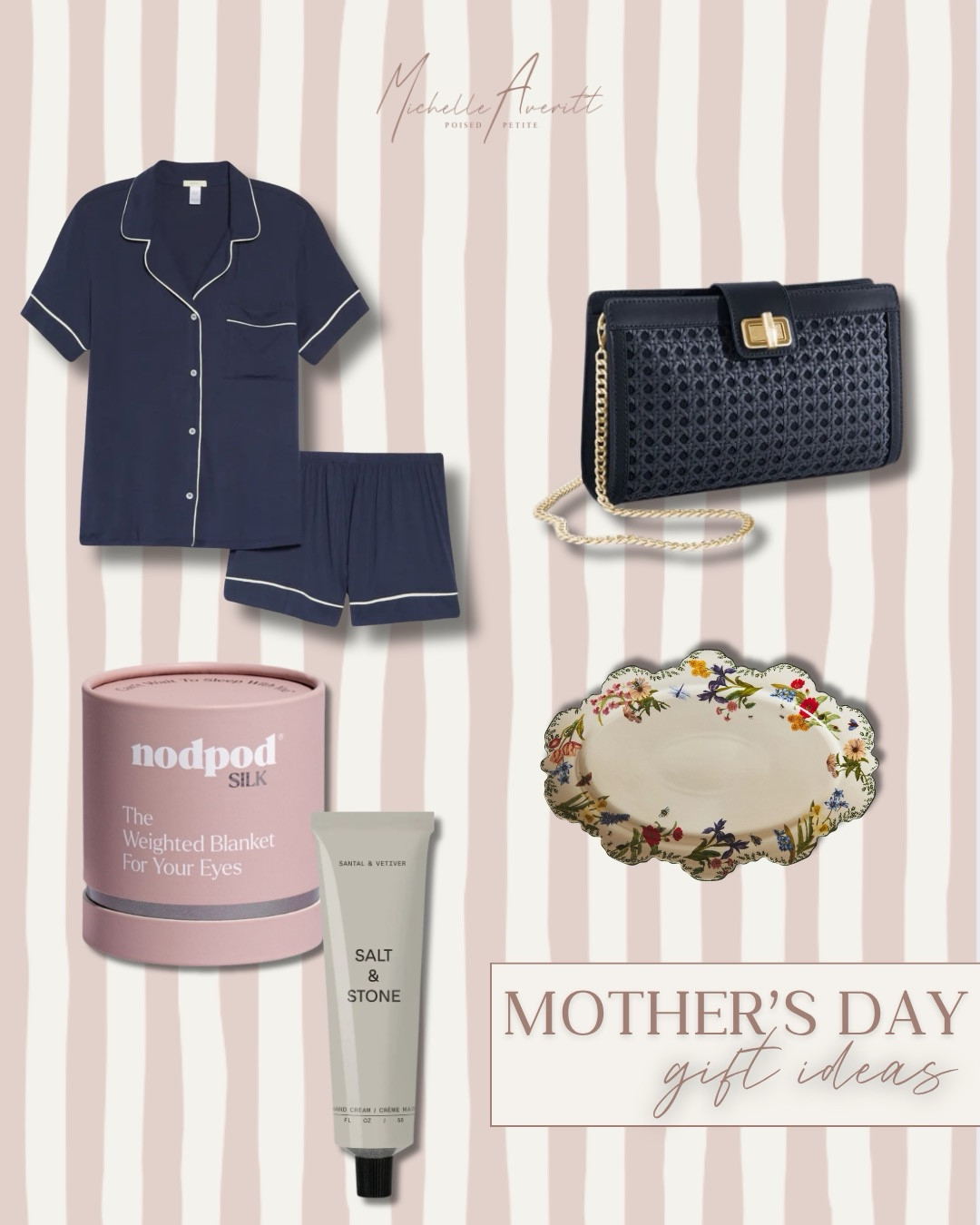 It’s time to start shopping for Mother’s Day! These items are the perfect gift for any of the moms in your life. 

Pajama set, silk sleep mask, and hand cream make for a relaxing day. A versatile purse that can elevate an outfit. A floral platter to add a pop of color for spring and summer!

Mother’s Day, gifts for mom, Mother’s Day gift ideas

#LTKselfcare #LTKdayinmylife #LTKMothersDay