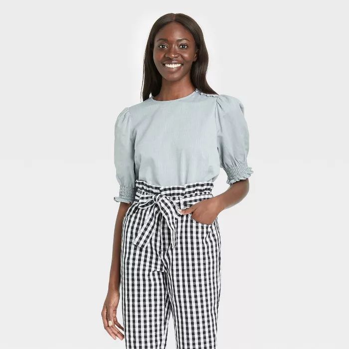 Women's Puff Elbow Sleeve Blouse - Who What Wear™ | Target