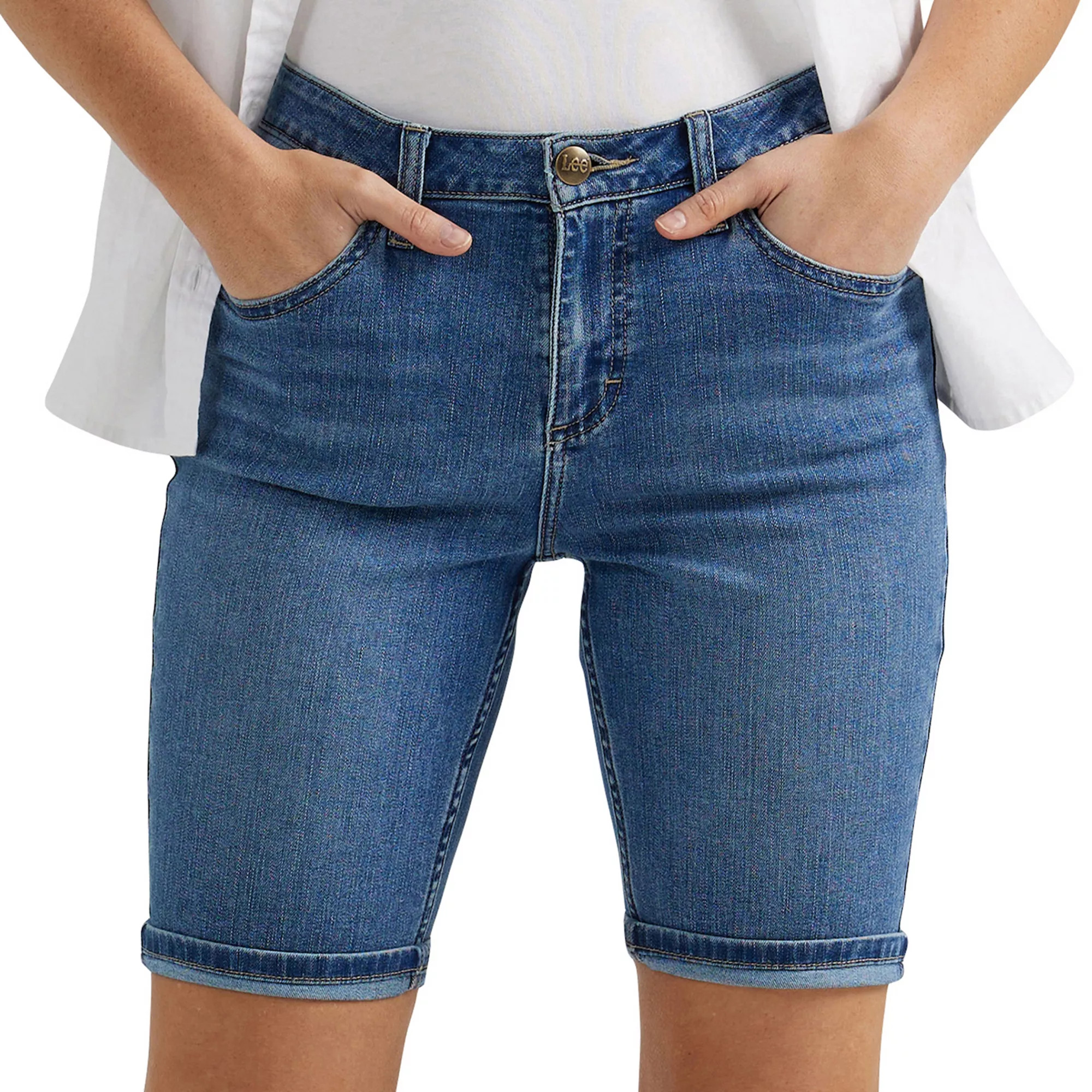 Women's Lee Legendary Rolled Bermuda Jean Shorts | Kohl's