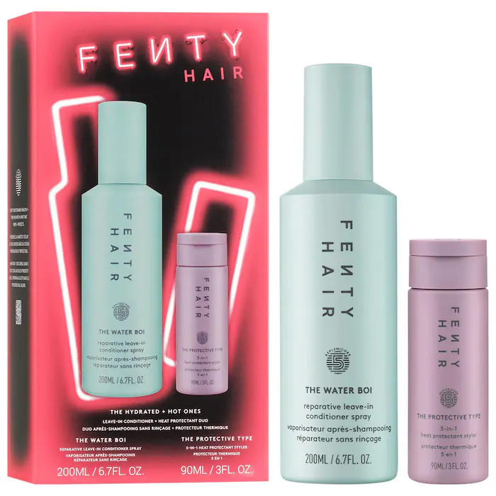 The Hot & Hydrated Ones Heat Protectant & Leave-In Conditioner Hair Gift Set | Sephora (US)