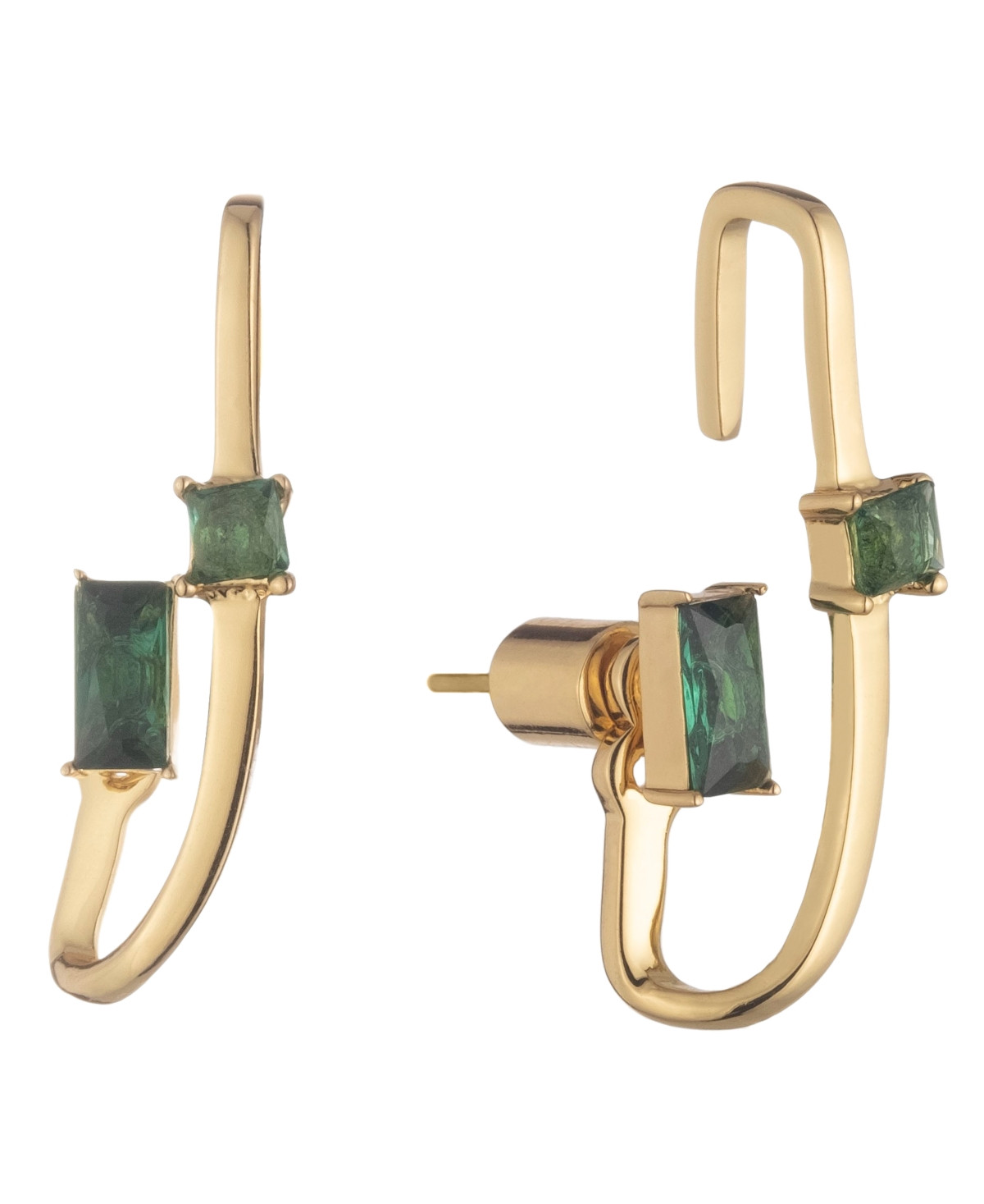 Bonheur Jewelry Camille Green Crystal Ear Jacket Earrings | Macys (US)