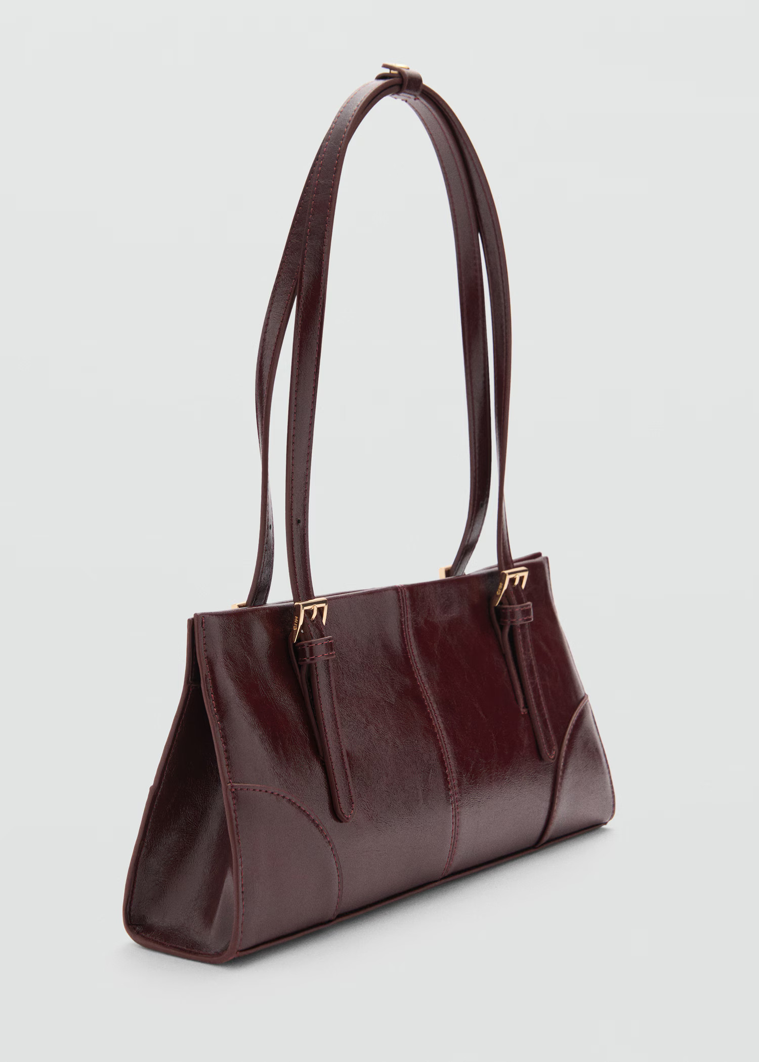 Shoulder bag with buckles  - Woman | MANGO USA | MANGO (US)