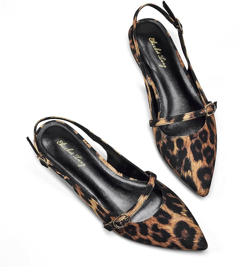 Elisabet Tang Women Slingback Flats Pointed Toe Shoes | Amazon (US)