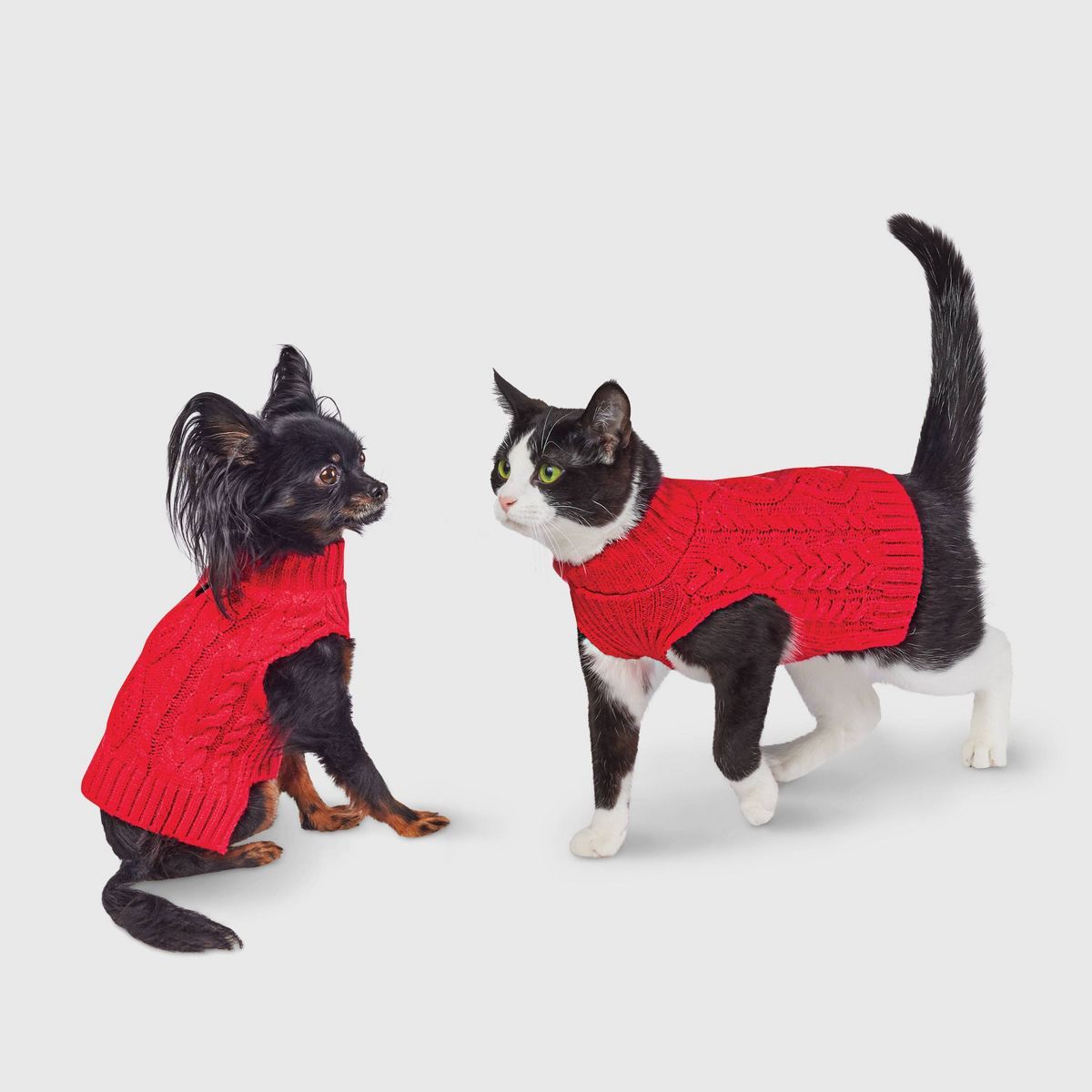 Gingerbread Playhouse Red Knit Cat and Dog Sweater - S - Wondershop™ | Target