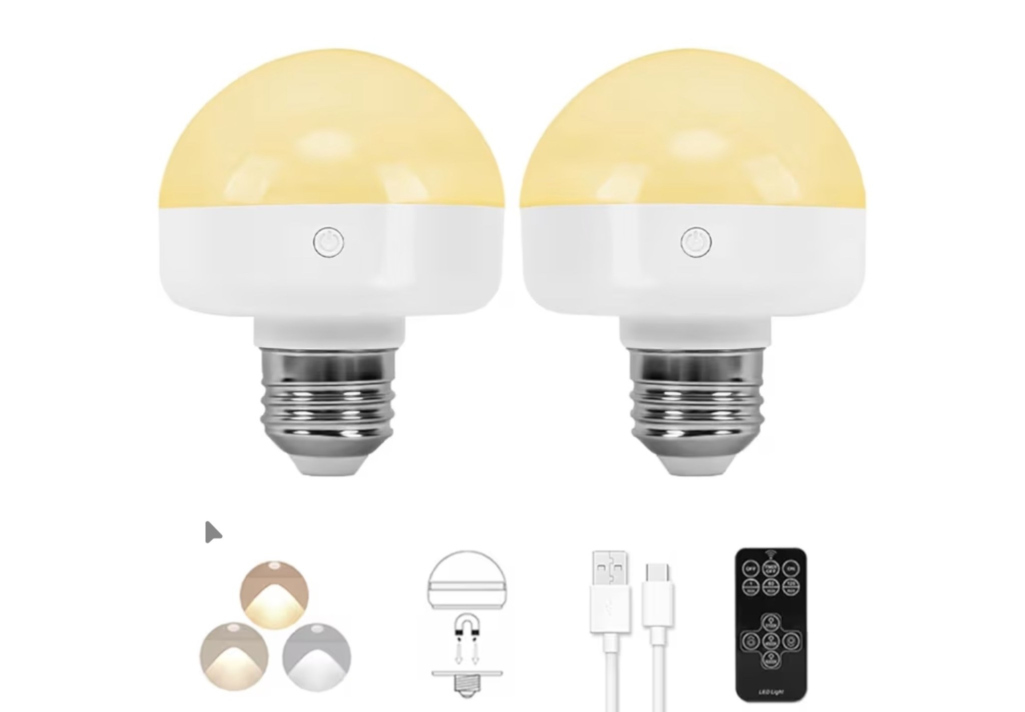 Rechargeable light bulbs, light bulbs, amazon finds, sale alert, sales, dimmable light bulbs, remote controlled lights

#LTKHome #LTKSaleAlert #LTKSpringSale