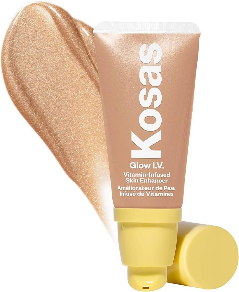 Kosas Glow I.V. Vitamin-Infused Skin Enhancer Face Makeup - Tinted Beauty Highlighter for a Healt... | Amazon (US)