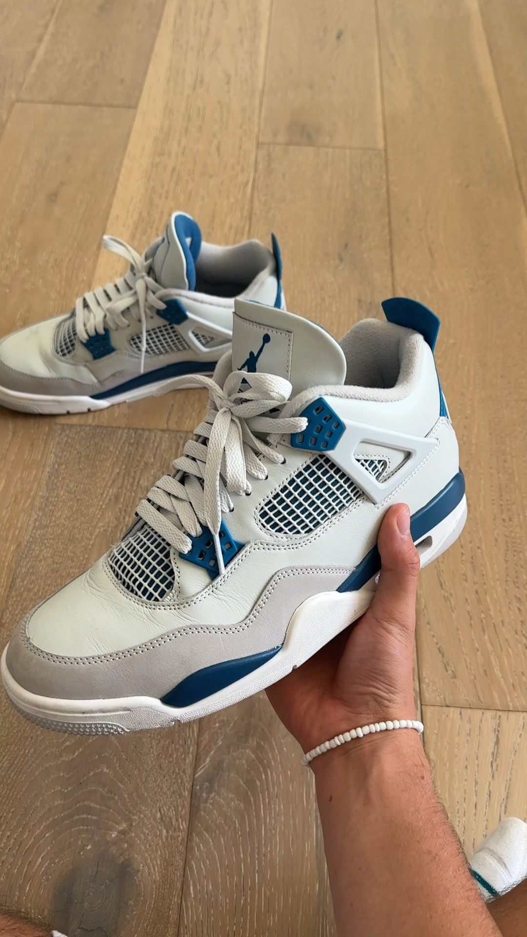 These shoes are so sick! (and comfortable) 🙌🏼😂  

(air jordan 4 retro military blue 2024)

#LTKShoeCrush #LTKFamily #LTKMens