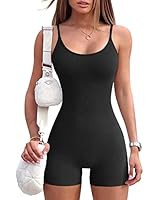 AUTOMET Womens Sexy Unitard Bodysuit Workout Rompers One Piece Summer Outfits Shorts Jumpsuits Gy... | Amazon (US)