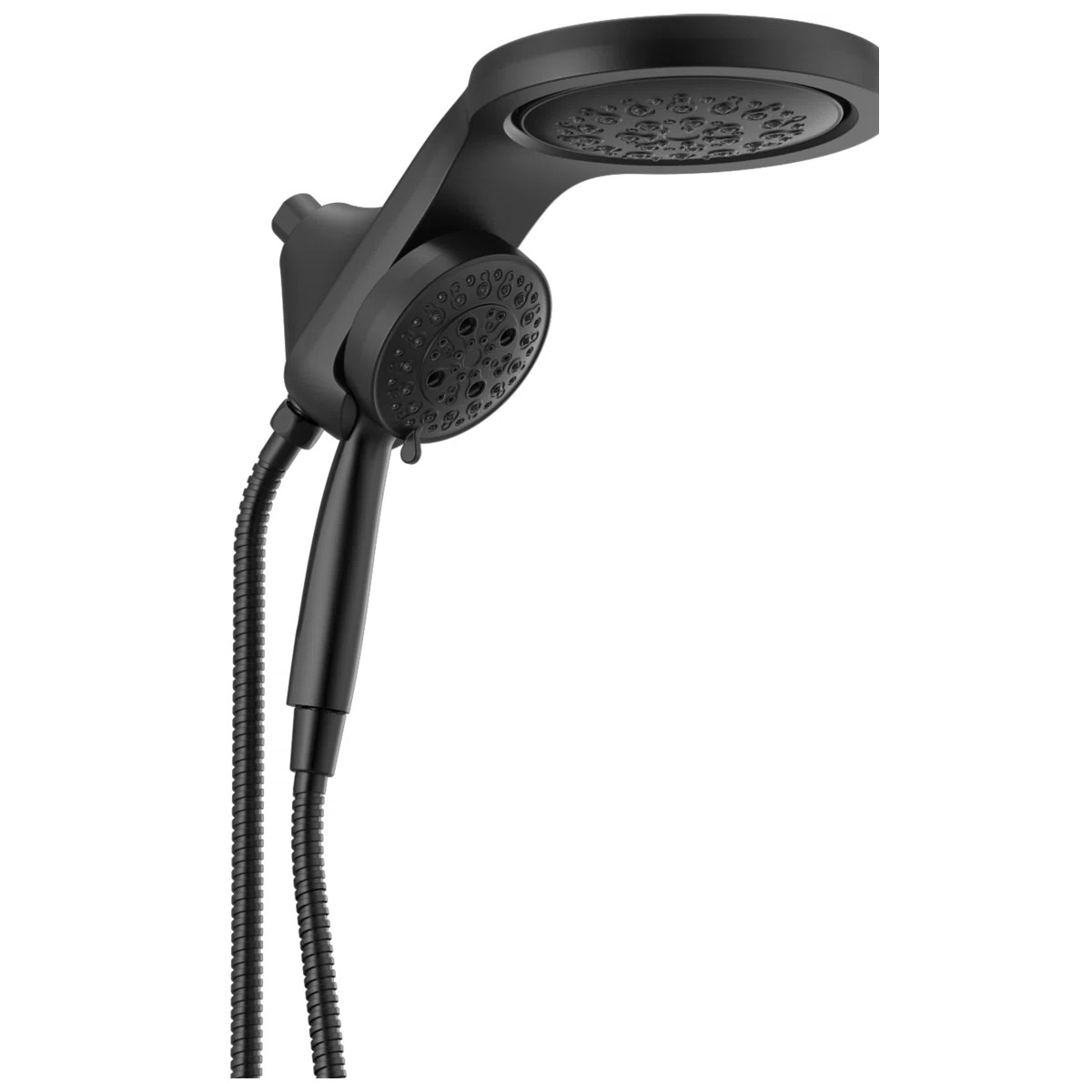 HydraChoice Hydrorain 5 Spray Dual Shower Head and Handheld Shower with H2Okinetic 2.5 GPM 58680-... | Wayfair North America