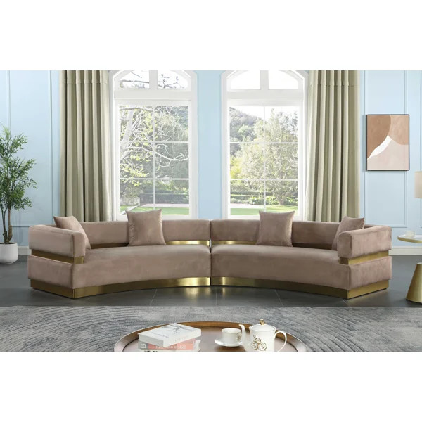 Kiz 148'' Velvet Sofa | Wayfair North America
