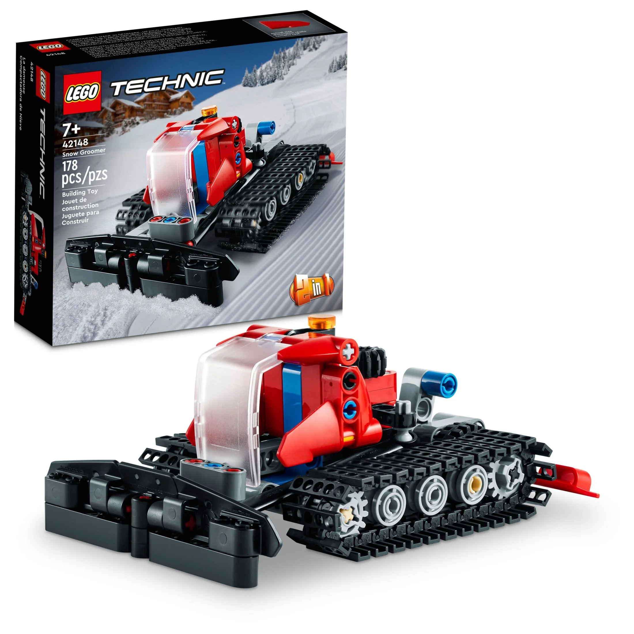 LEGO Technic Snow Groomer 2in1 Vehicle Snowmobile Set 42148 | Walmart (US)