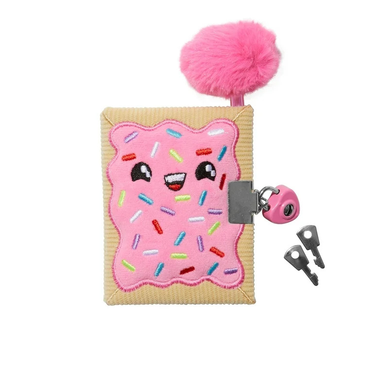 Claire's Back to School Mini Pink Sprinkled Pop-Tart Diary with Heart Lock and Key, 100 Pages | Walmart (US)