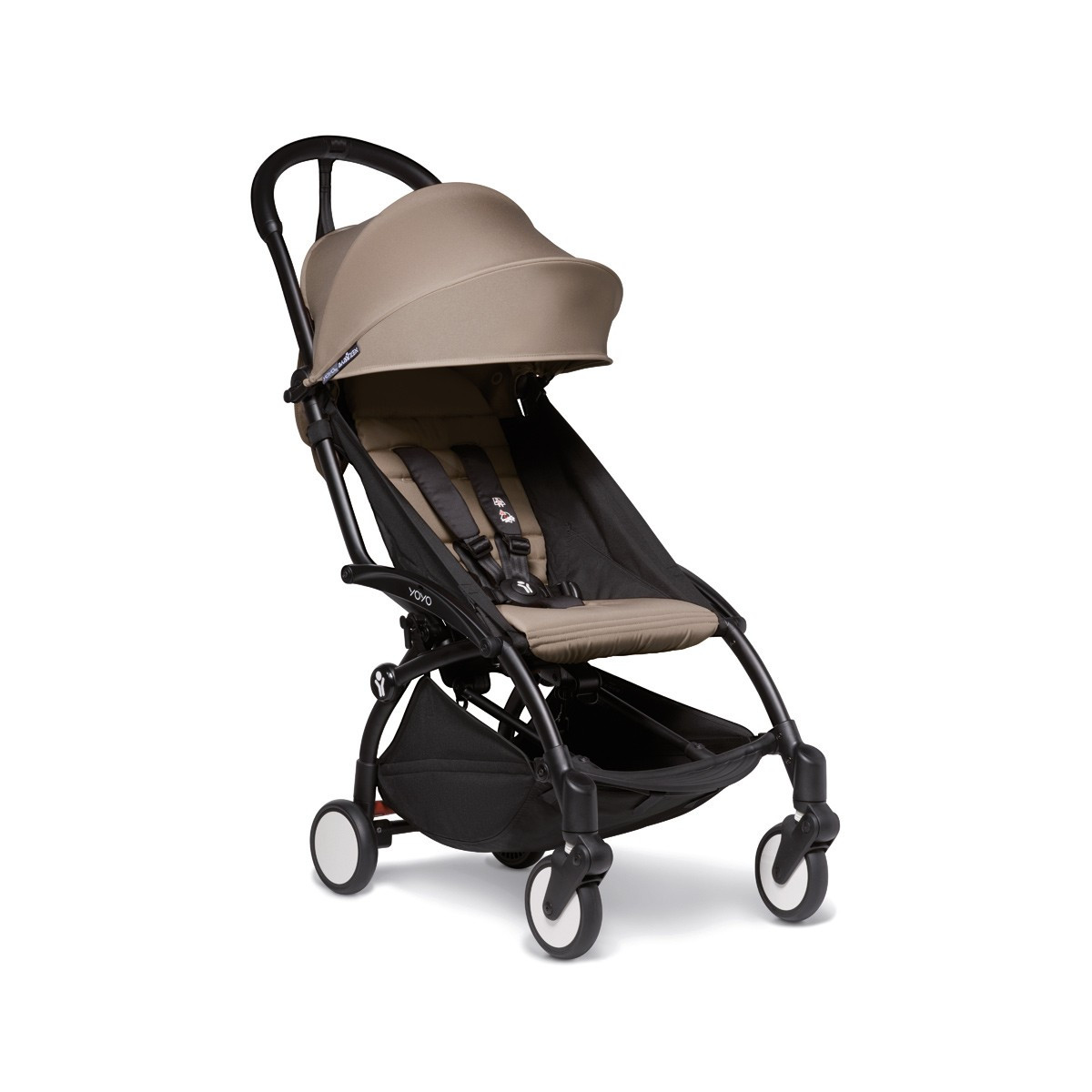 Babyzen Taupe YOYO 2 Stroller - Black Frame | The Tot